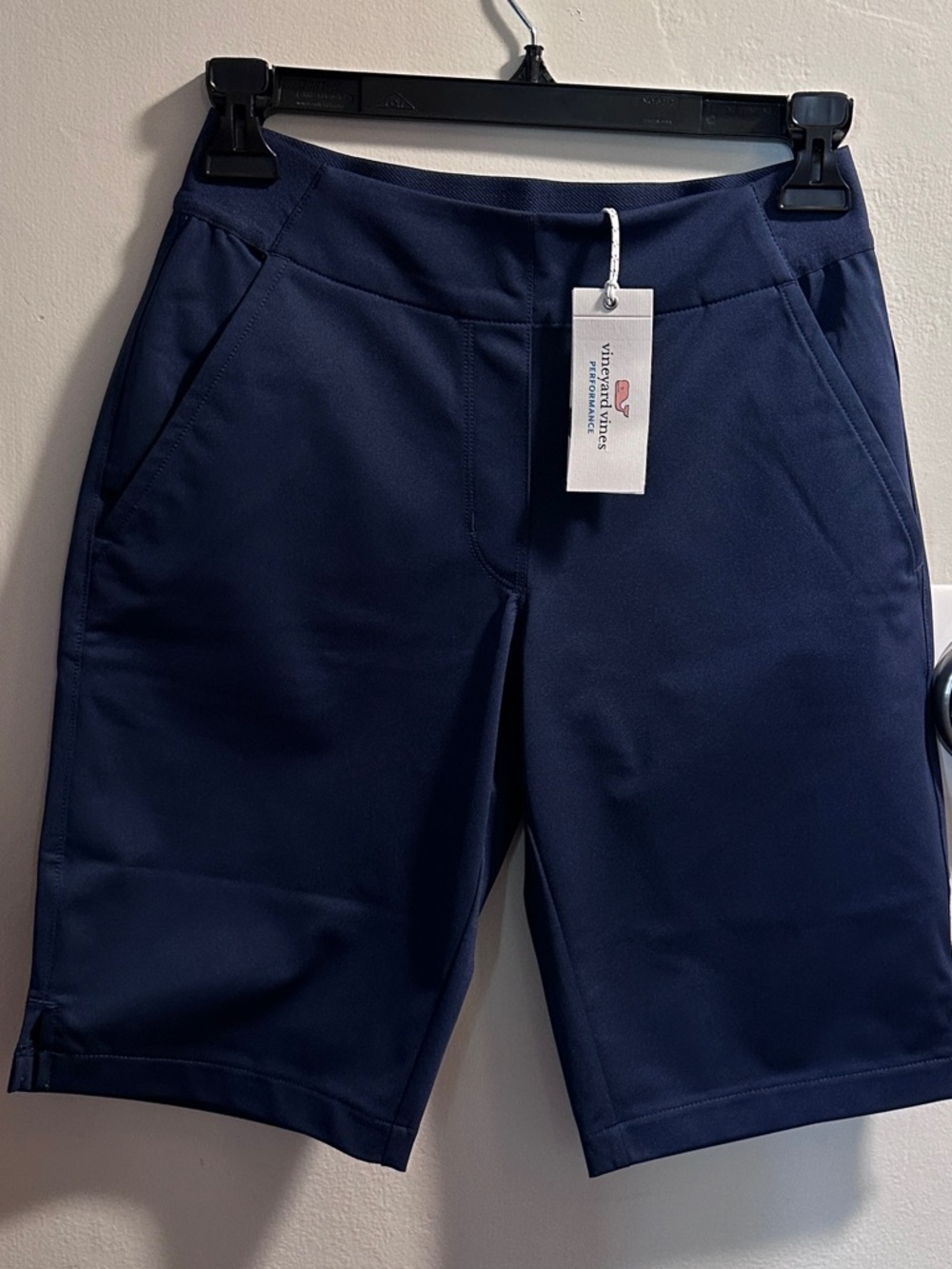 Vineyard Vines Shorts with Pink Whale Tag in Blue Blazer Color